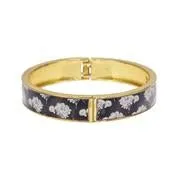 Dark Blue Hermione Print Bangle Bracelet