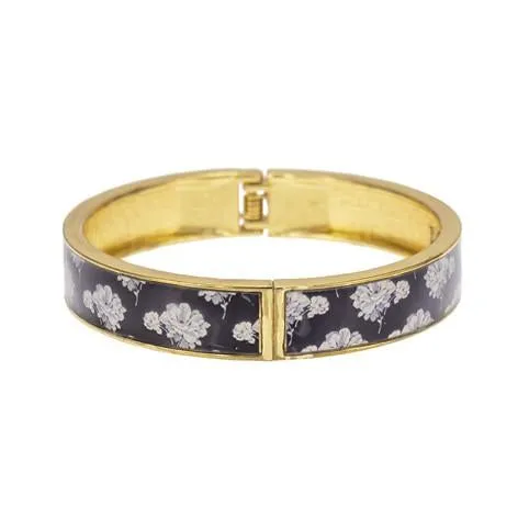 Dark Blue Hermione Print Bangle Bracelet