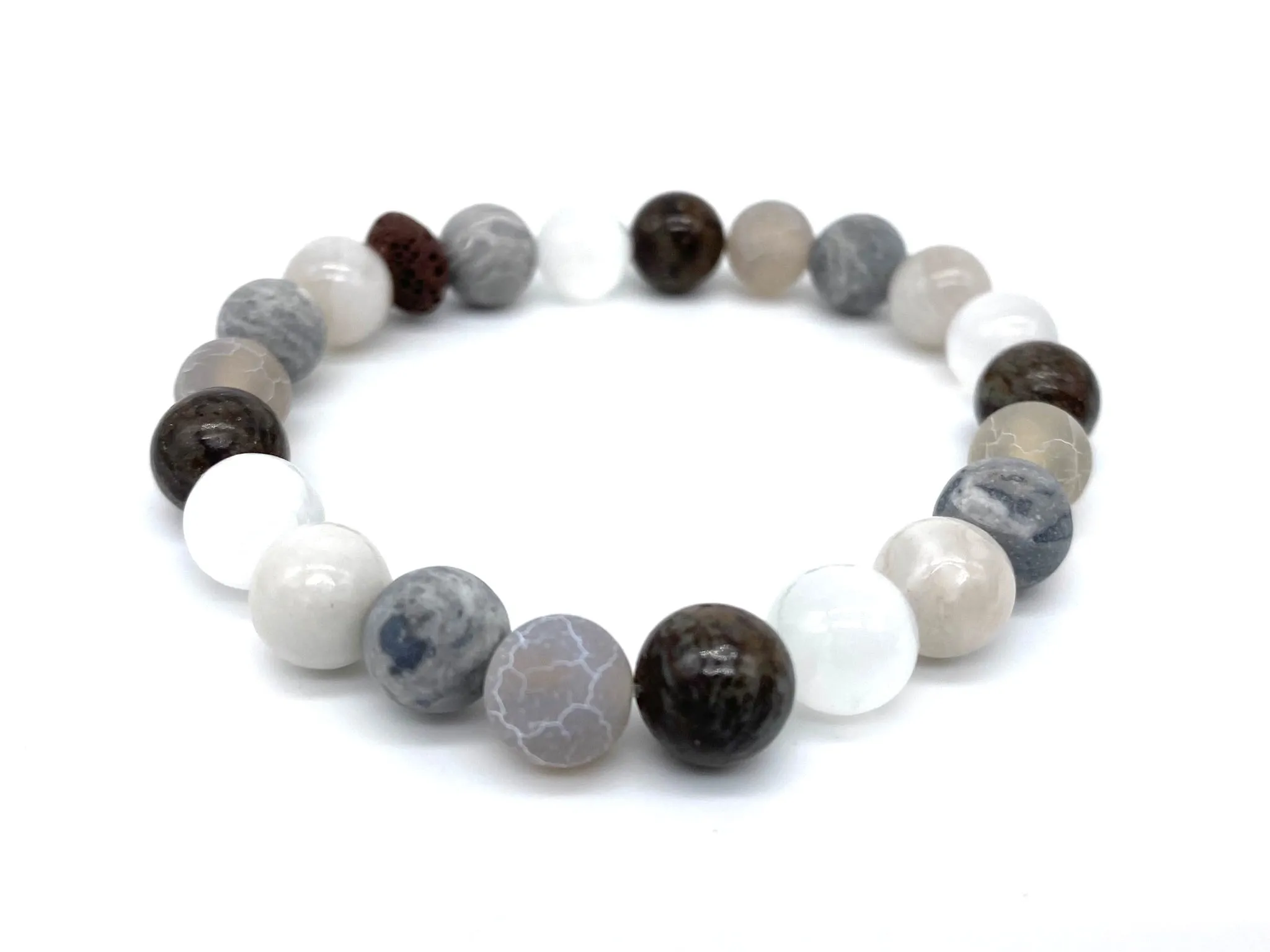 De-stress Crystal Beaded Bracelet - Aromatherapy Bracelet
