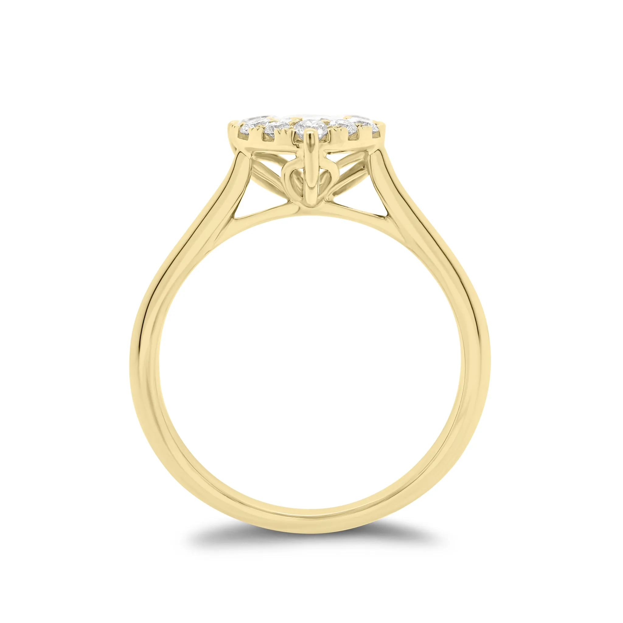 Diamond Heart Engagement Ring
