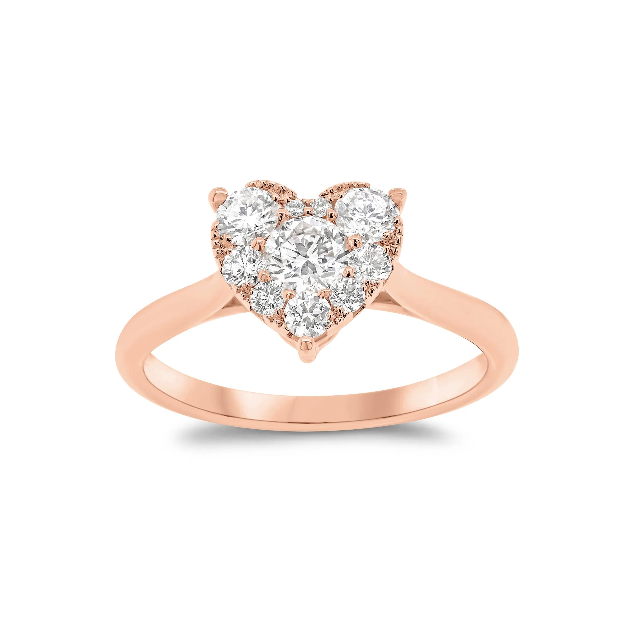 Diamond Heart Engagement Ring