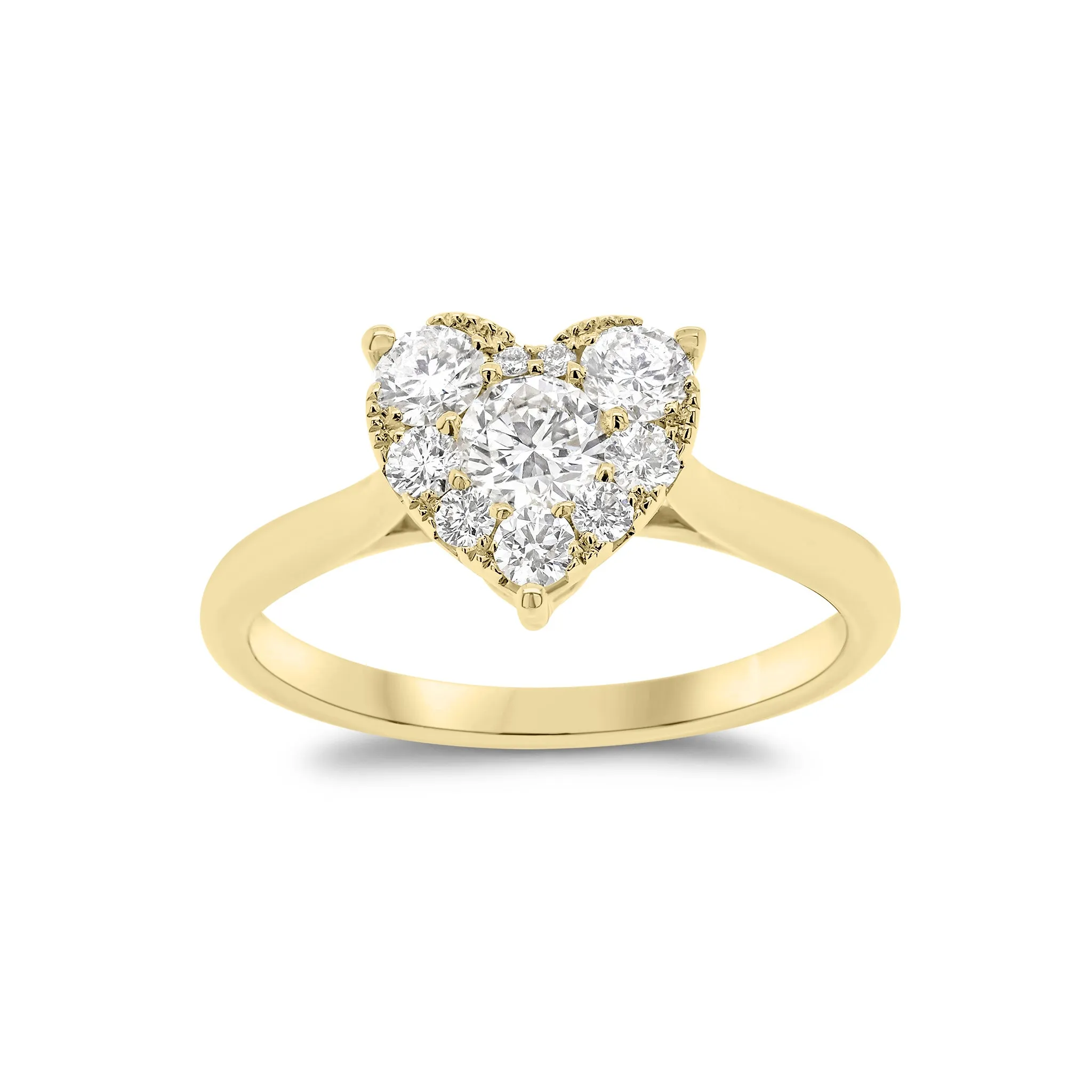 Diamond Heart Engagement Ring