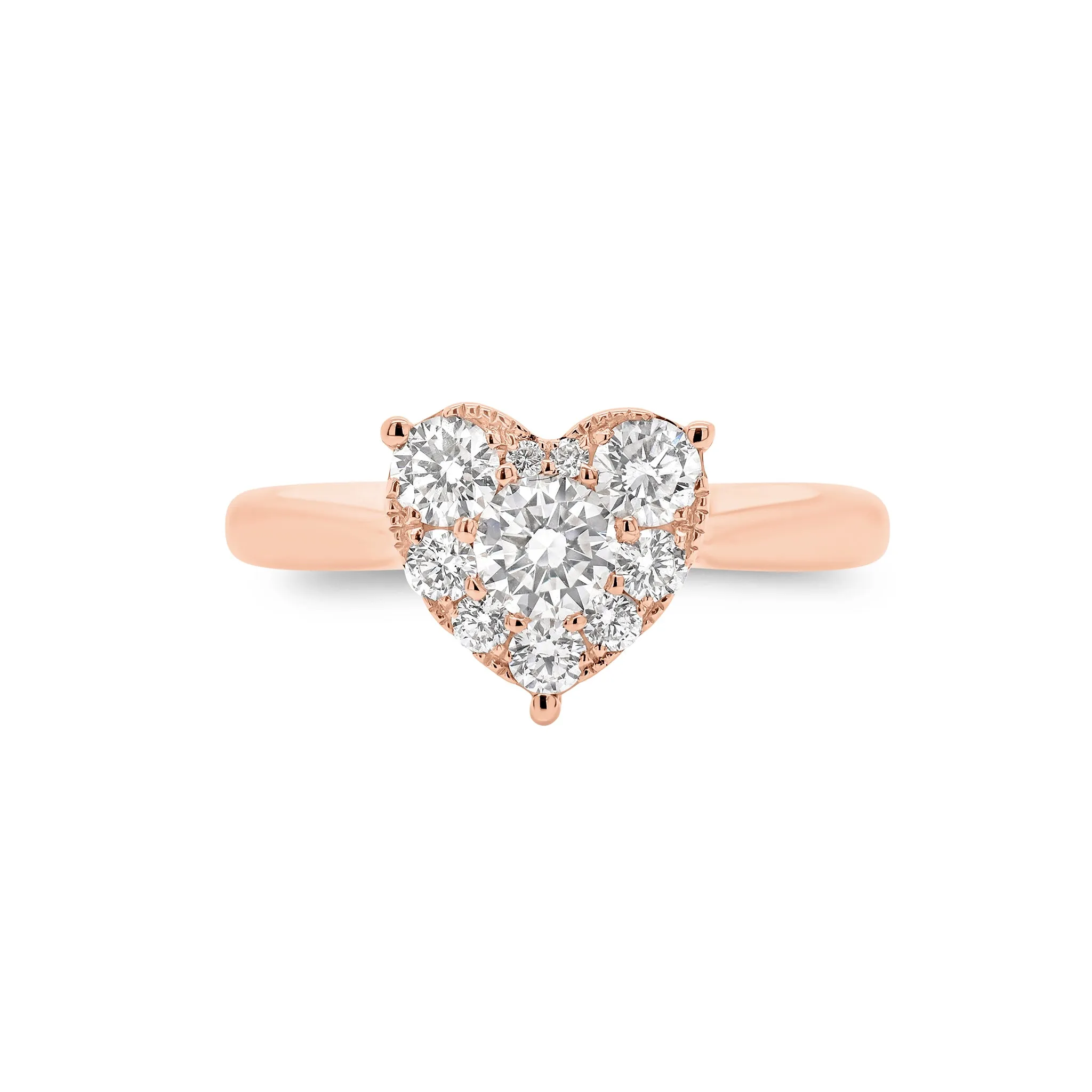 Diamond Heart Engagement Ring