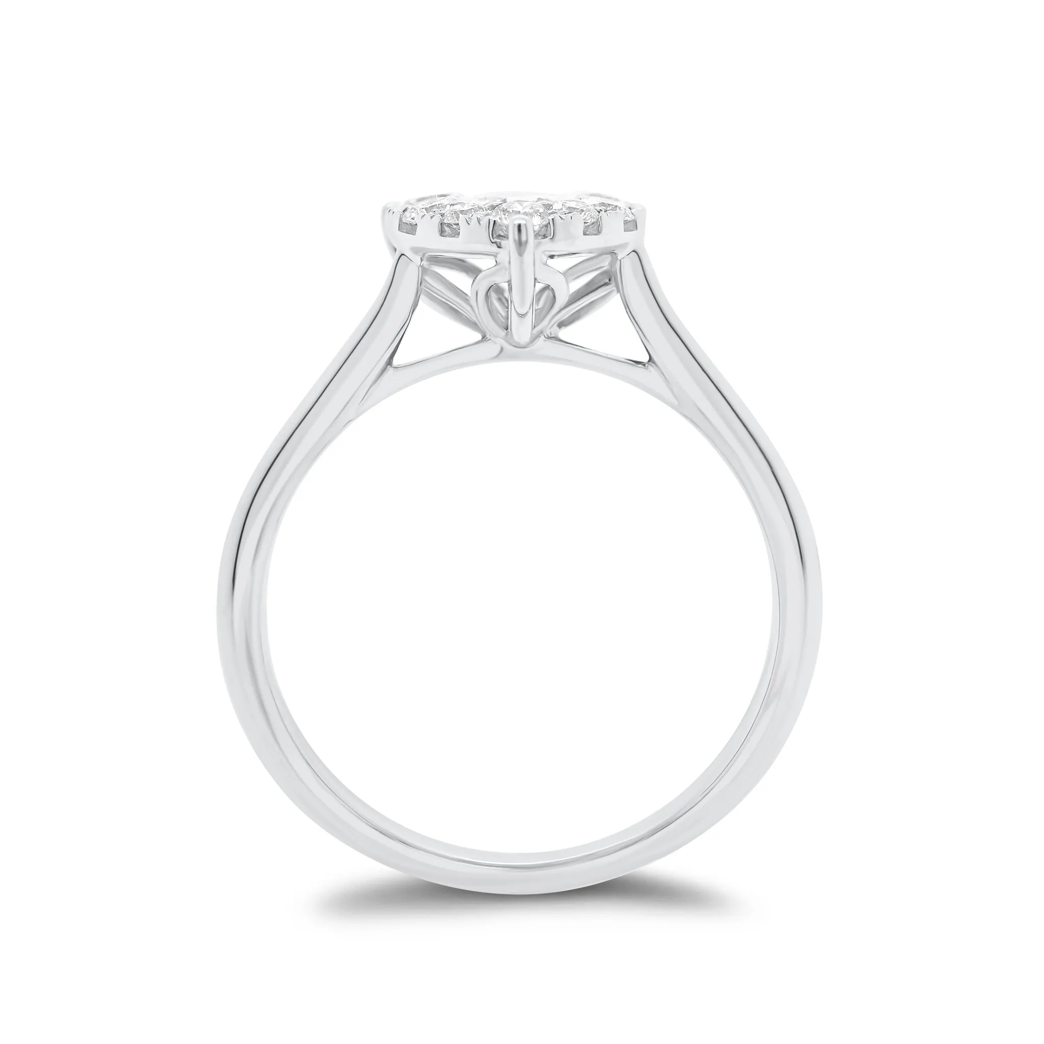 Diamond Heart Engagement Ring