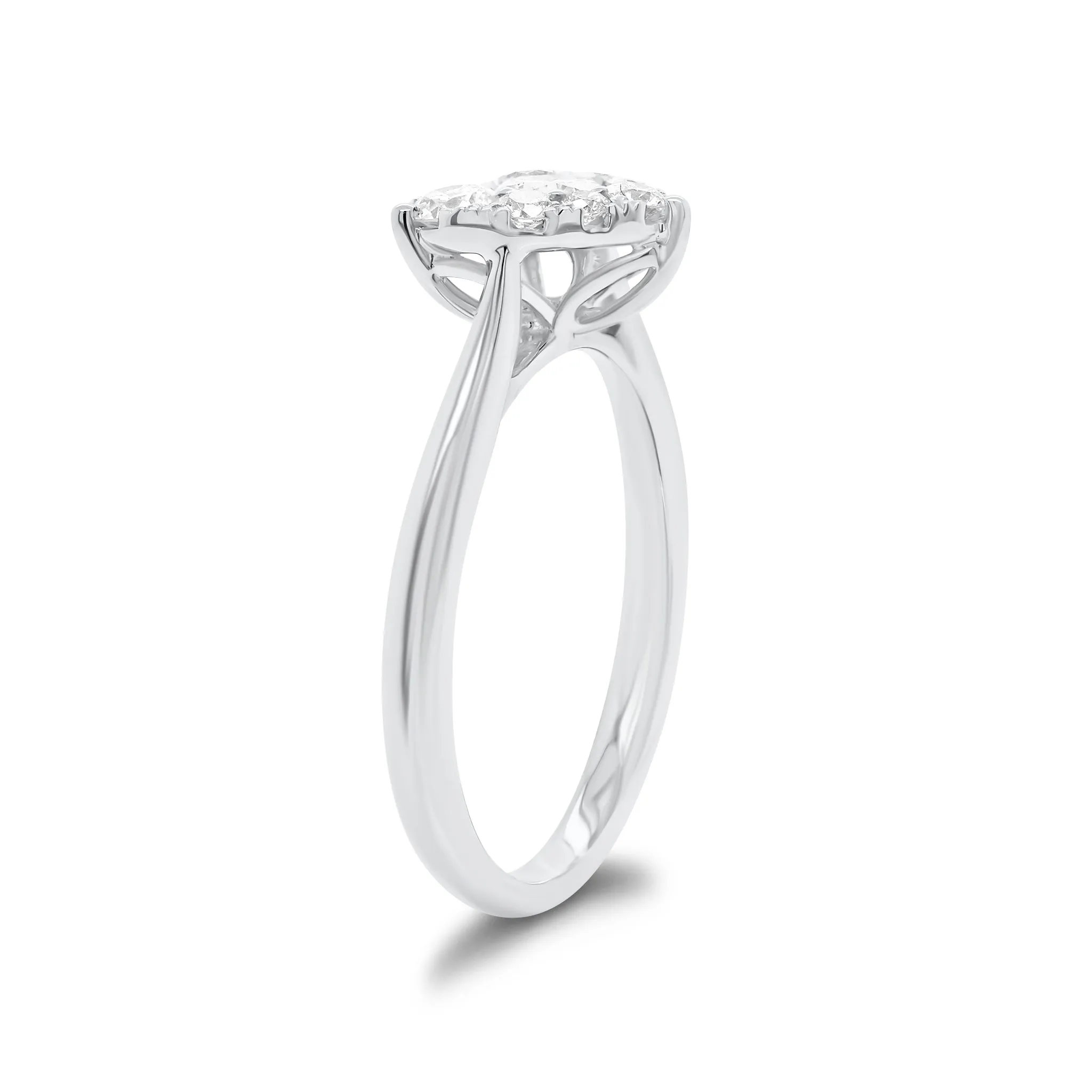 Diamond Heart Engagement Ring