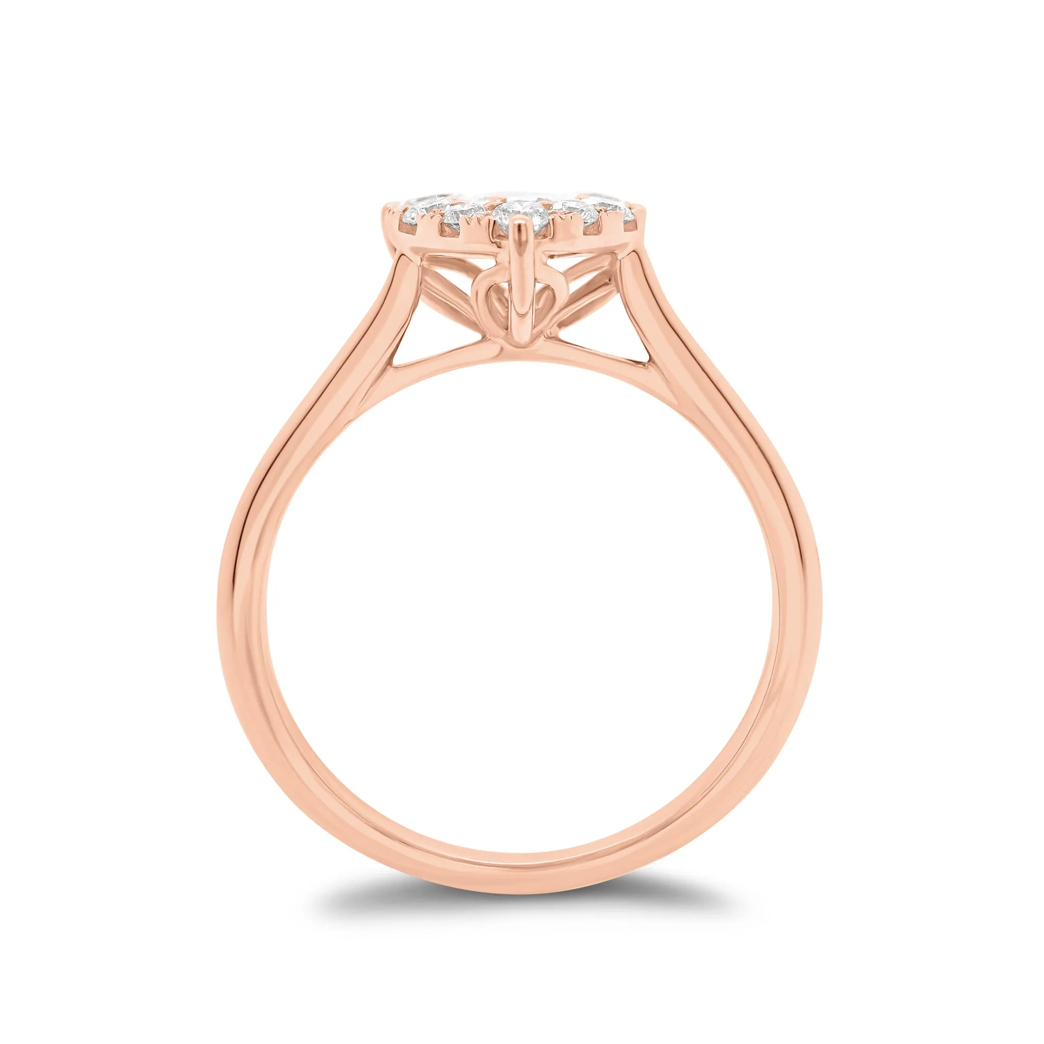 Diamond Heart Engagement Ring