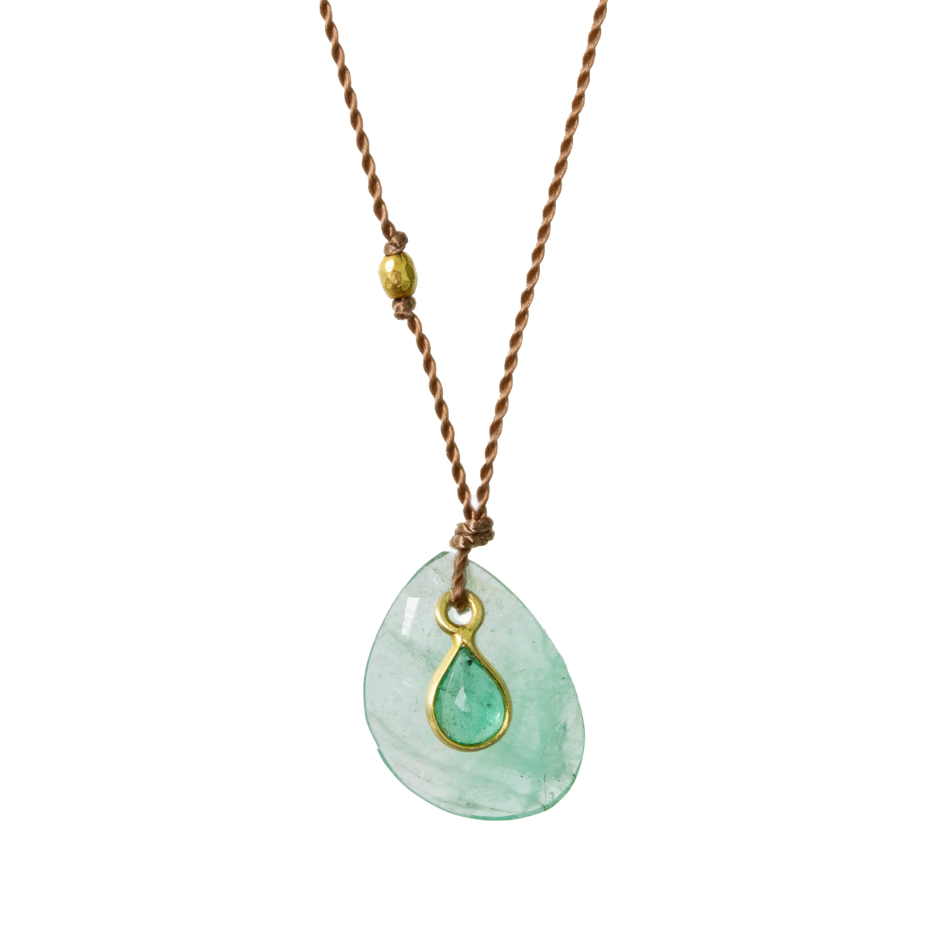 Double Emerald Necklace