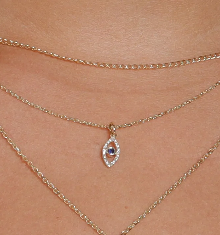 Evil Eye Diamond Necklace