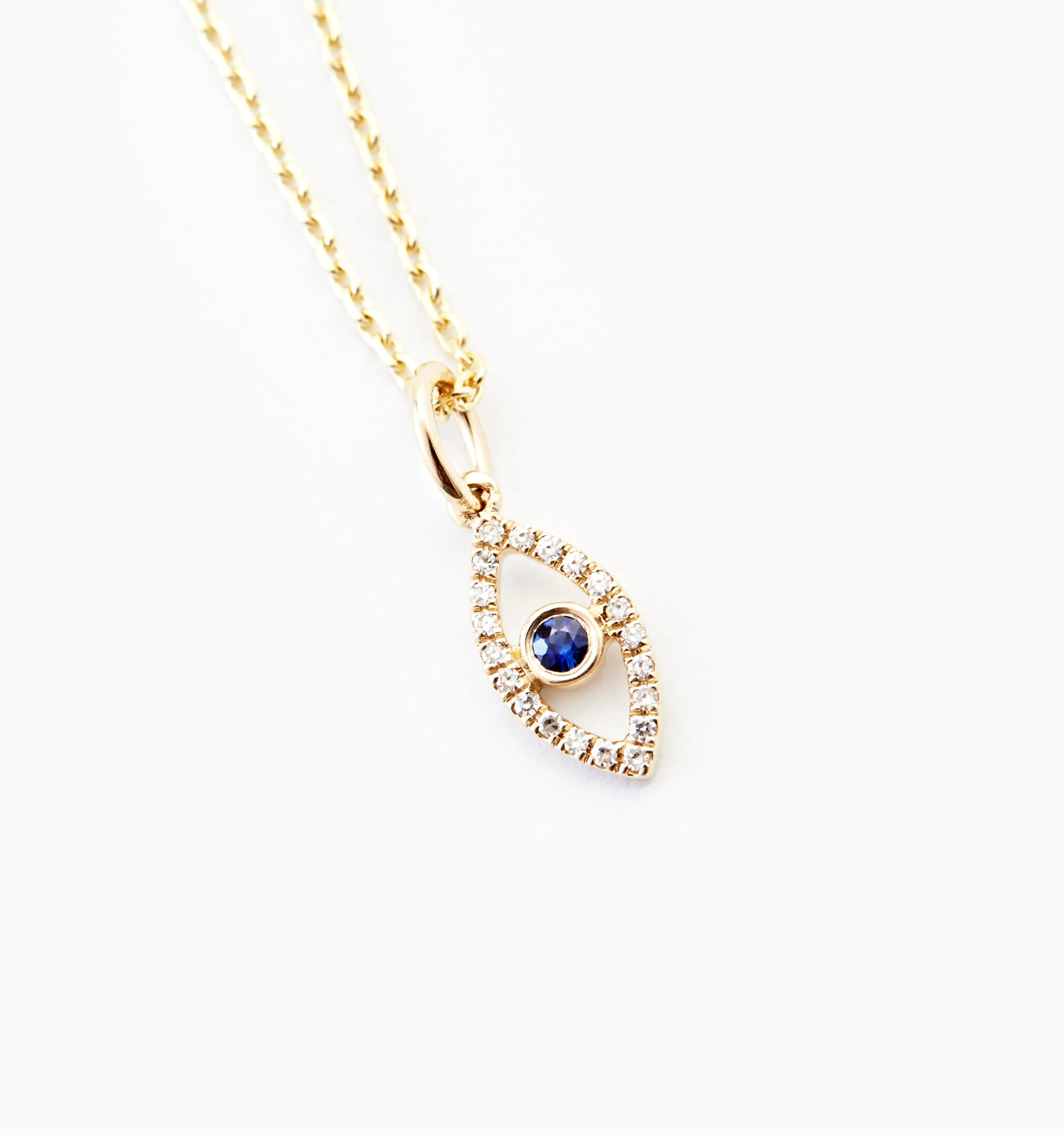 Evil Eye Diamond Necklace