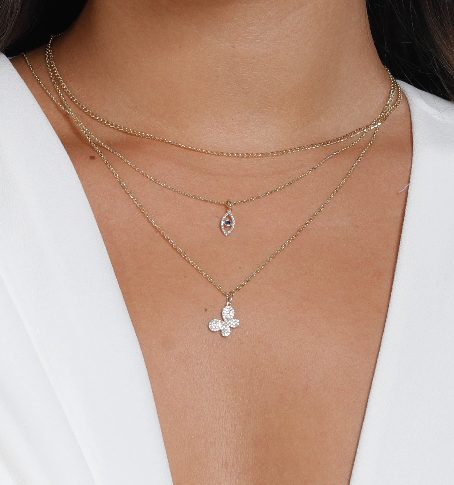 Evil Eye Diamond Necklace