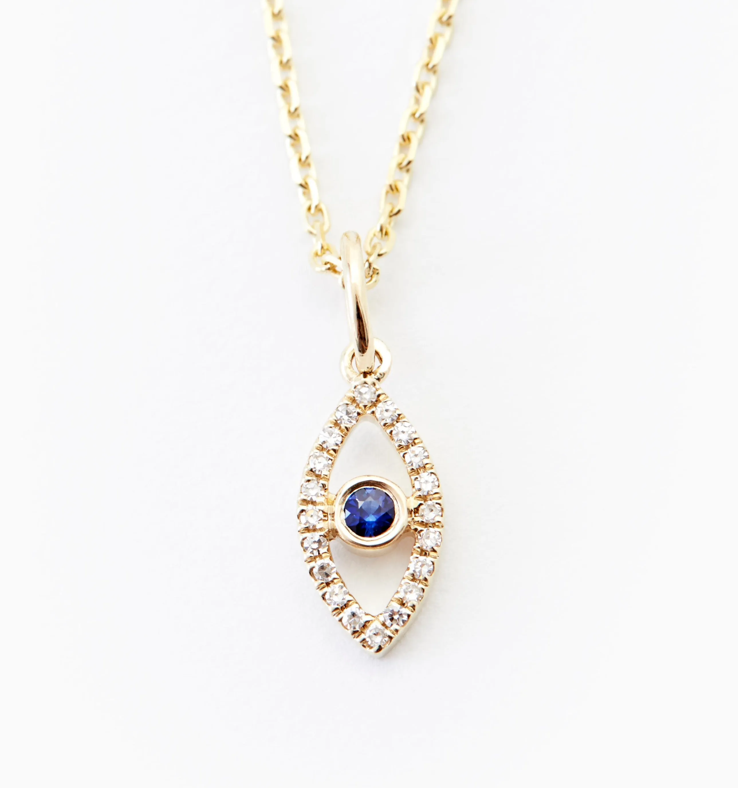 Evil Eye Diamond Necklace