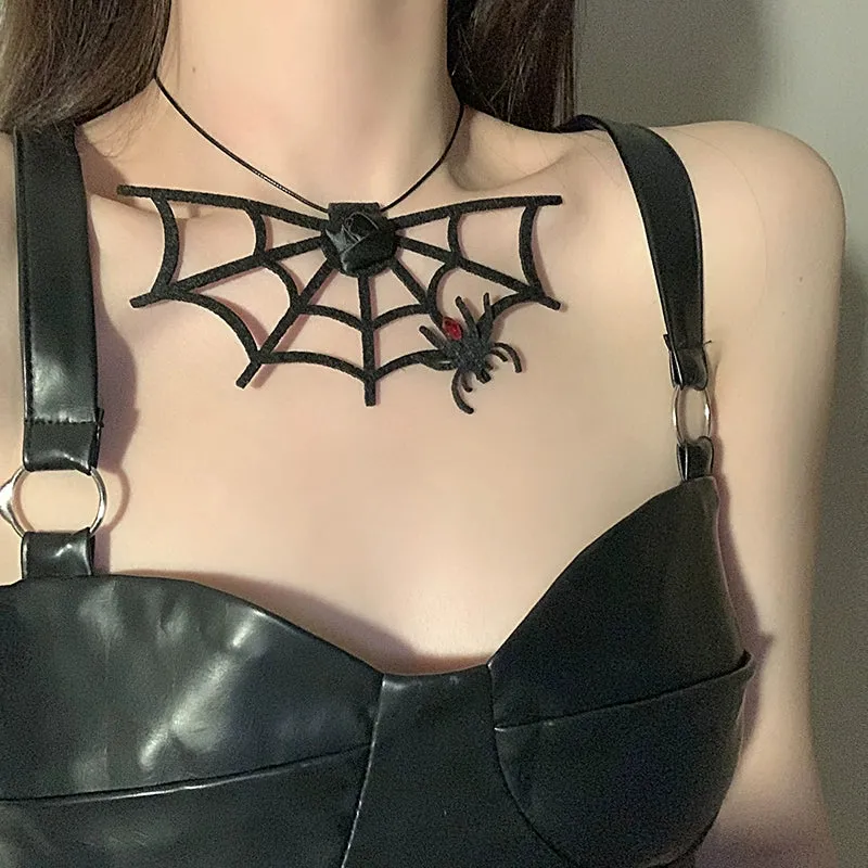 Exaggerated Spider Skull Headwear