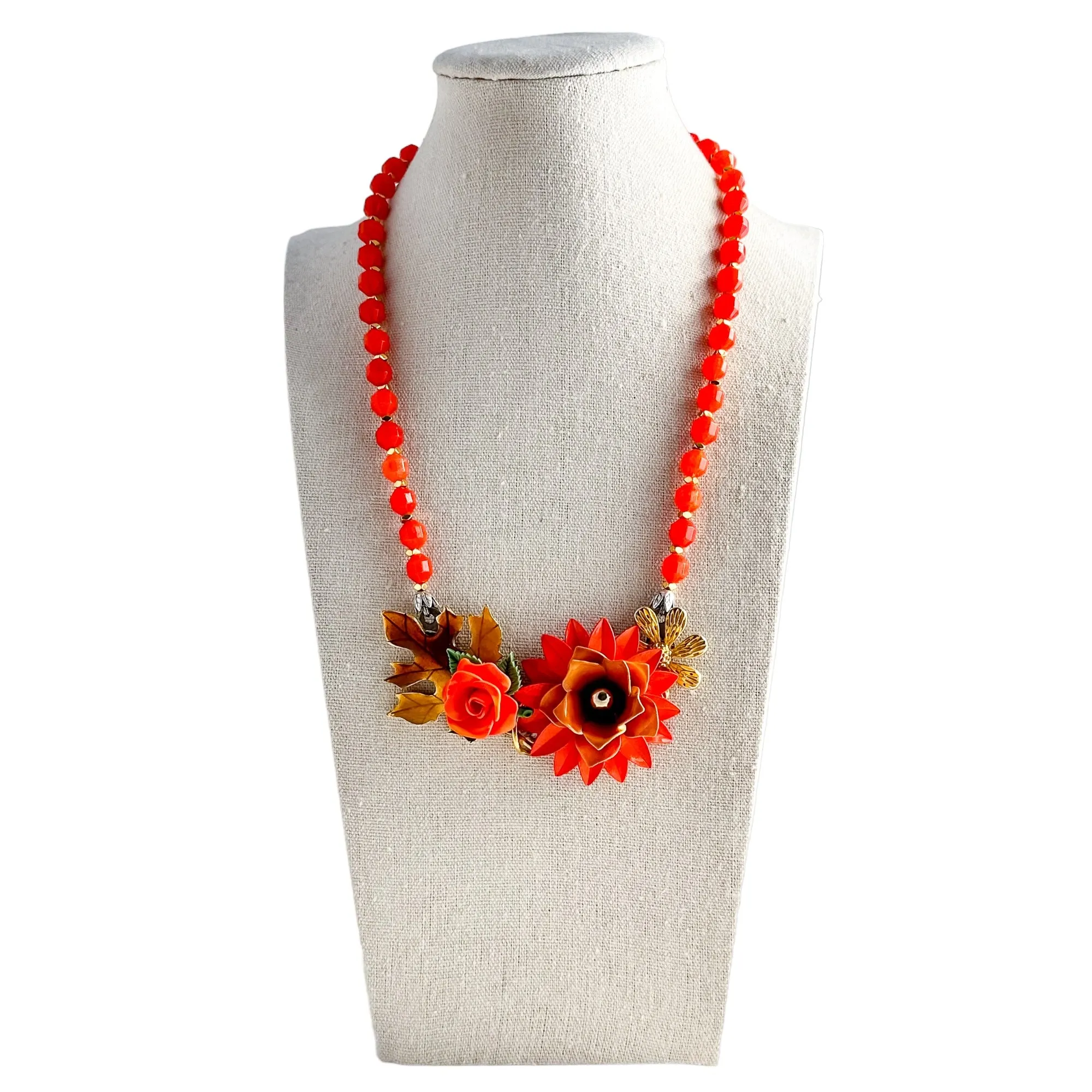 Fall Foliage Collage Necklace