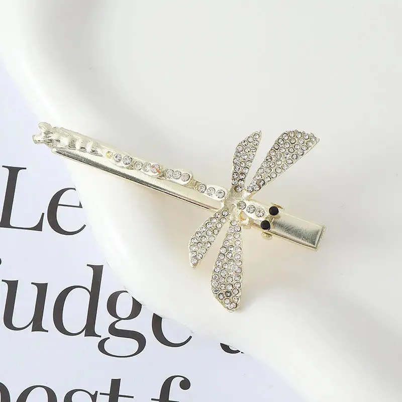 Fashion Women's Diamond Dragonfly Barrettes Creative