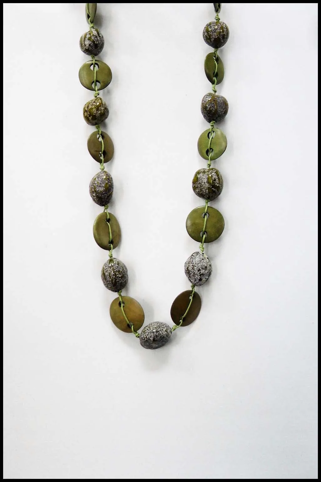 Faux Stone Bead Necklace