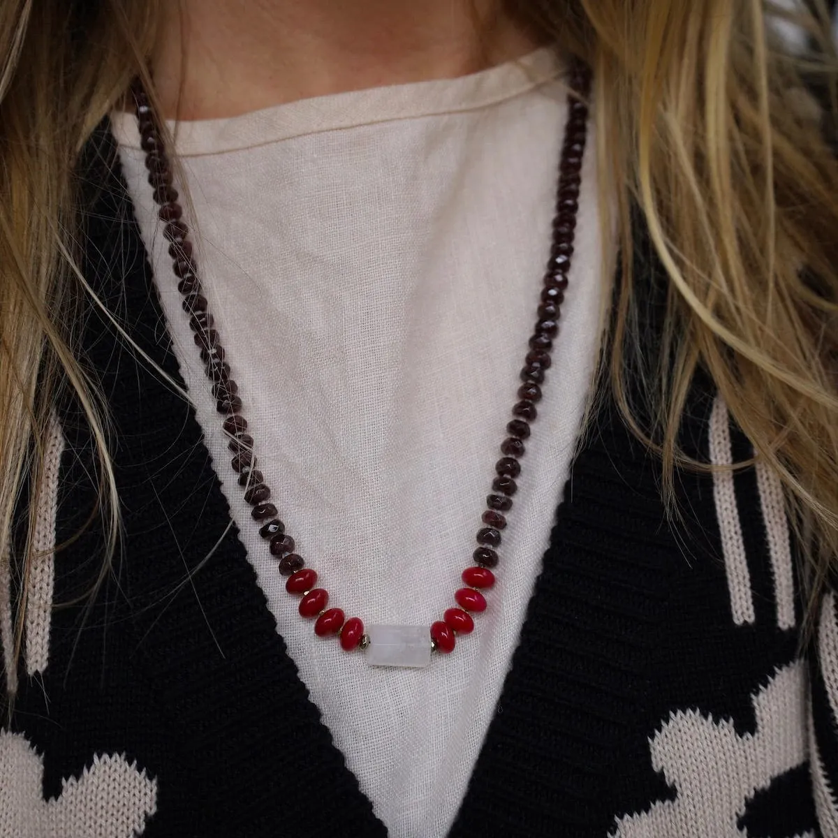 Garnet Mix Necklace