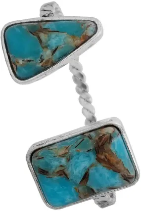 Gemstone Cable Cuff Bracelet