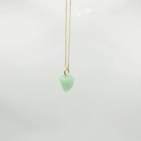 Gemstone Jade Necklace in Gold