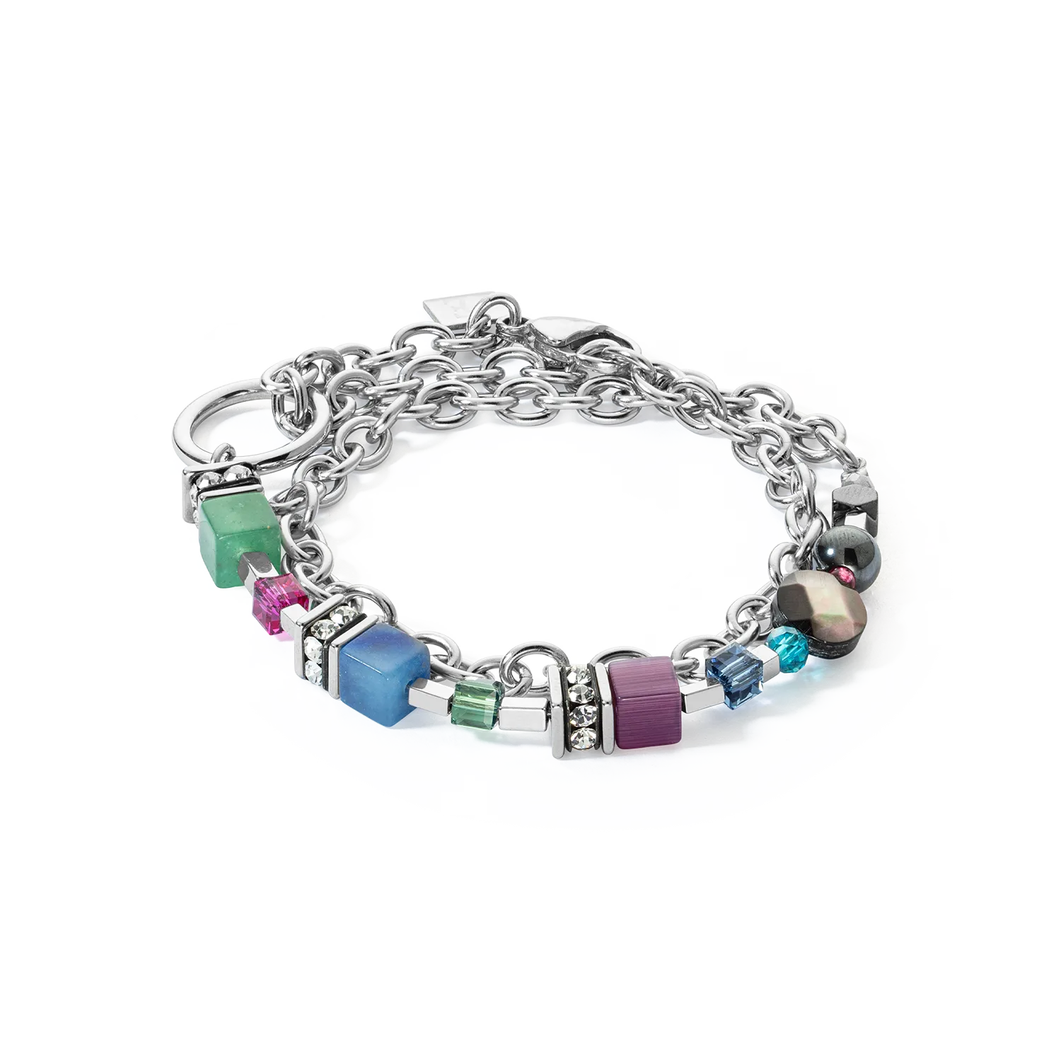 GeoCUBE® Fusion bracelet Multicolour Gemstone