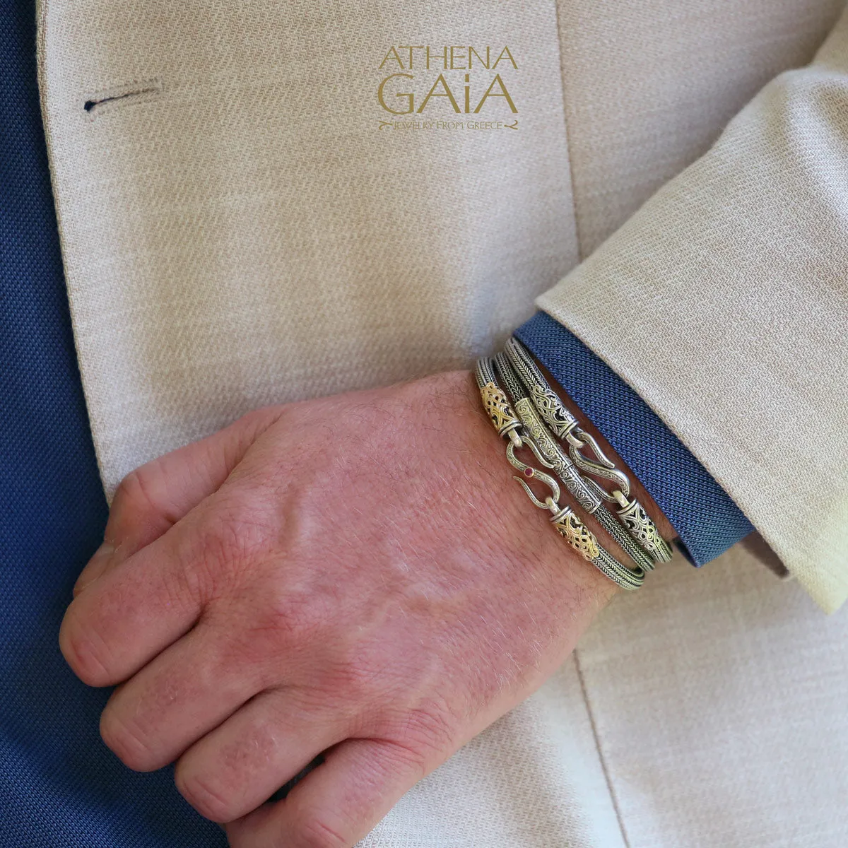 Gold Collar Strap Bracelet