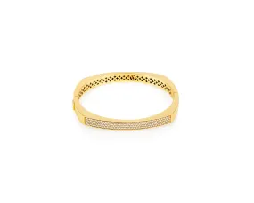 Gold Diamond Toulouse Bangle