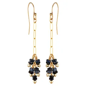 Grappa Earrings ~ Sapphire