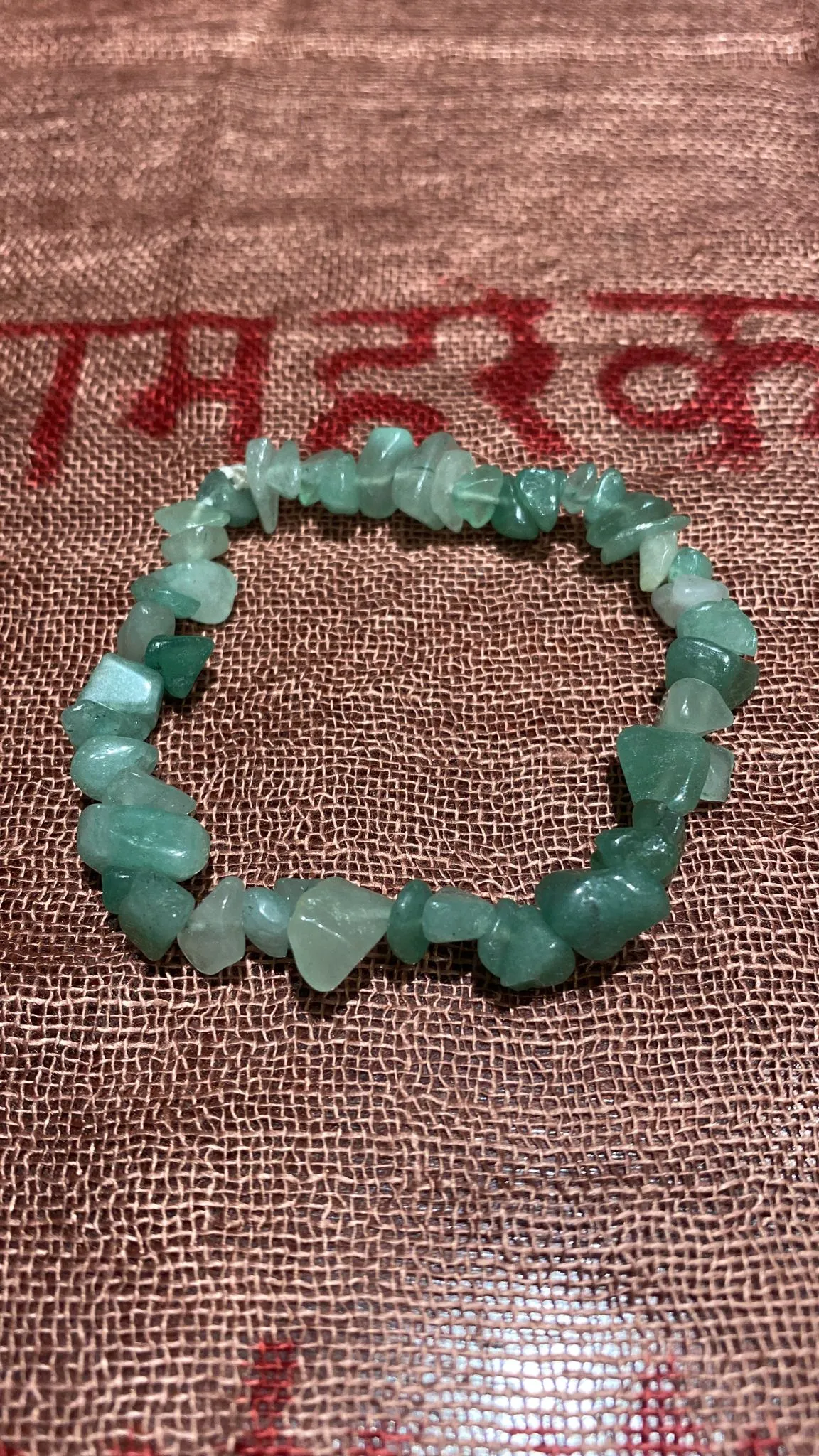 Green Aventurine Chips Stretch Bracelet