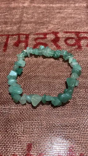 Green Aventurine Chips Stretch Bracelet