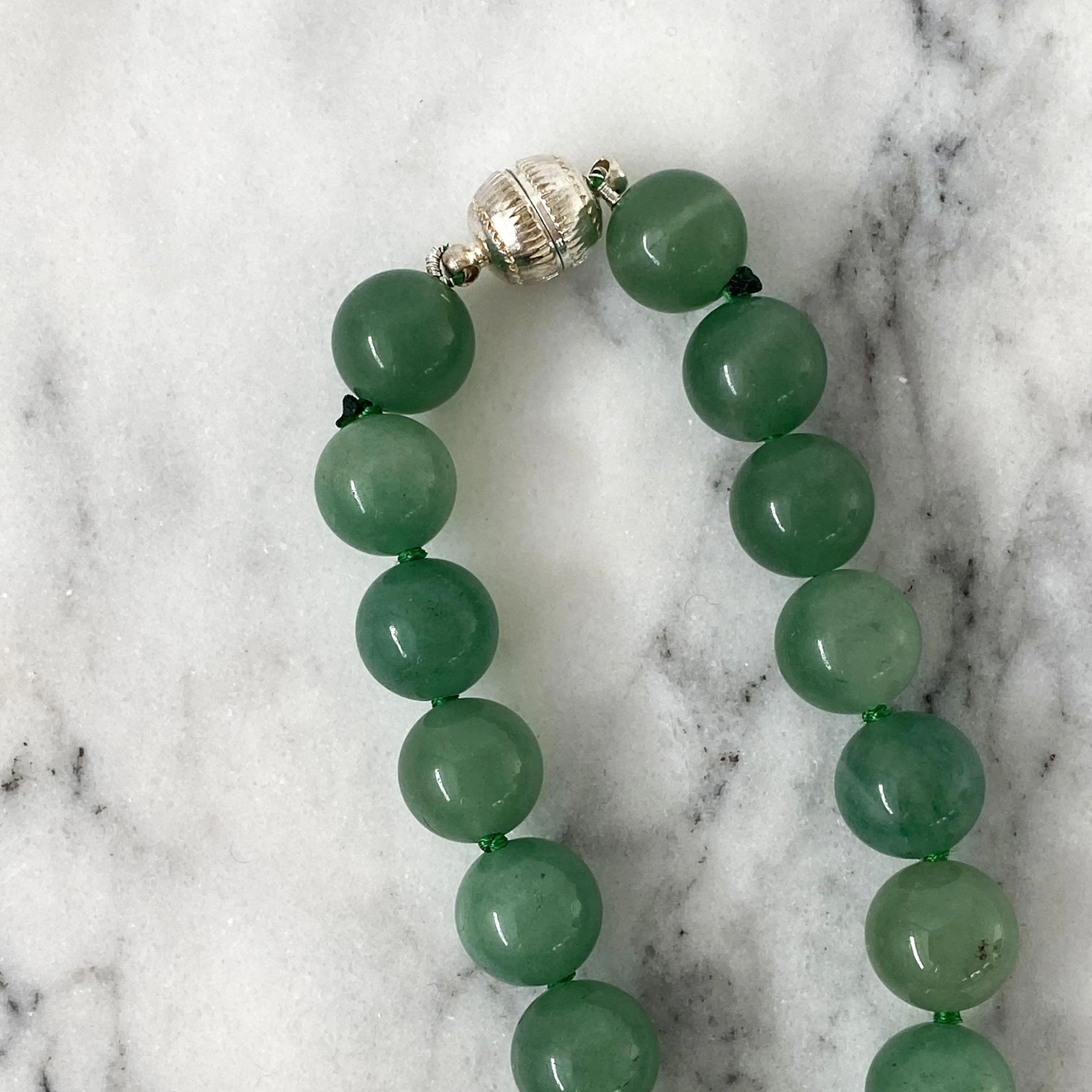 Green Jade  Baroque Pearl Necklace