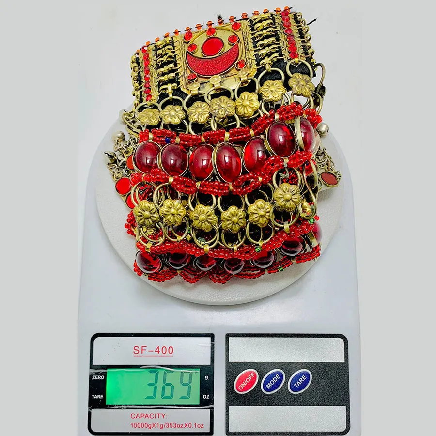 Handmade Tribal Red Stones Choker Necklace