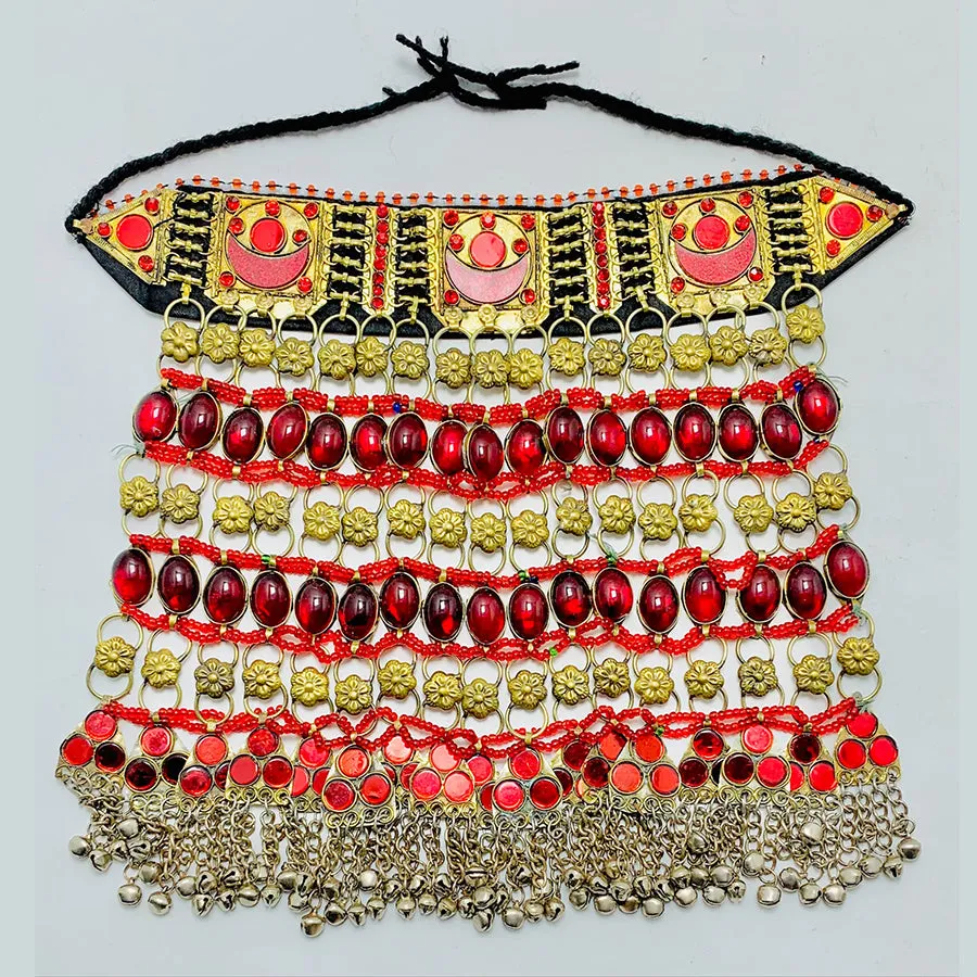 Handmade Tribal Red Stones Choker Necklace