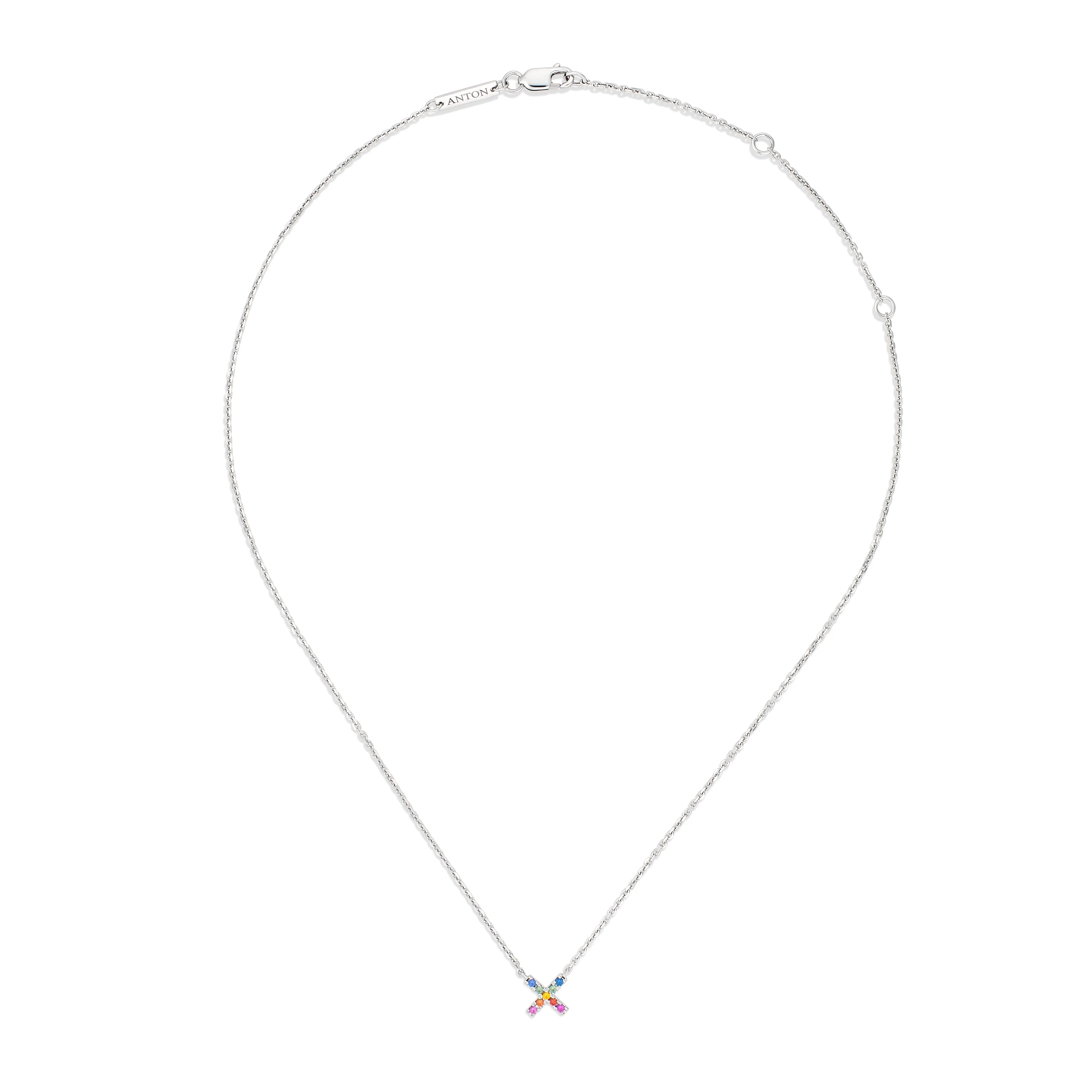 Icon Kiss Rainbow Necklace | Yellow Gold
