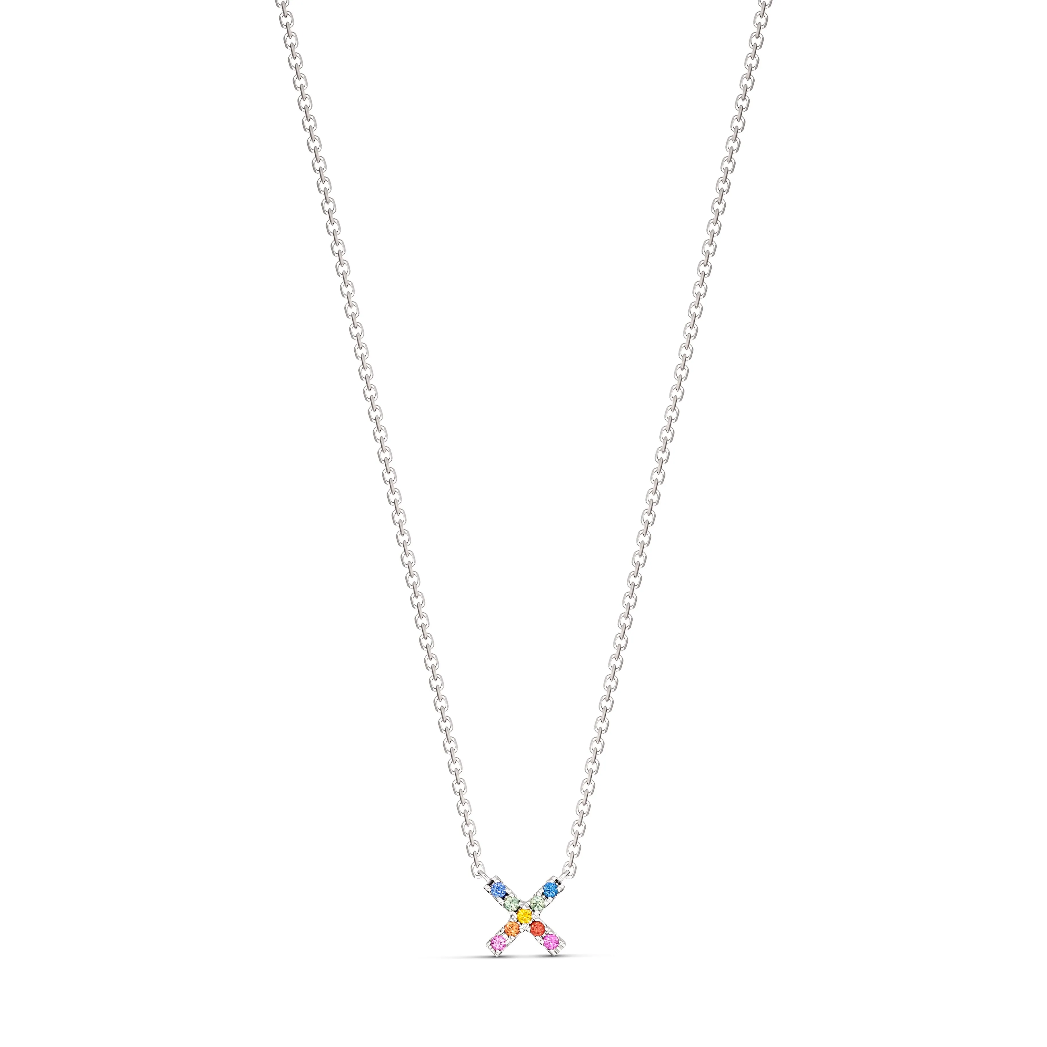 Icon Kiss Rainbow Necklace | Yellow Gold