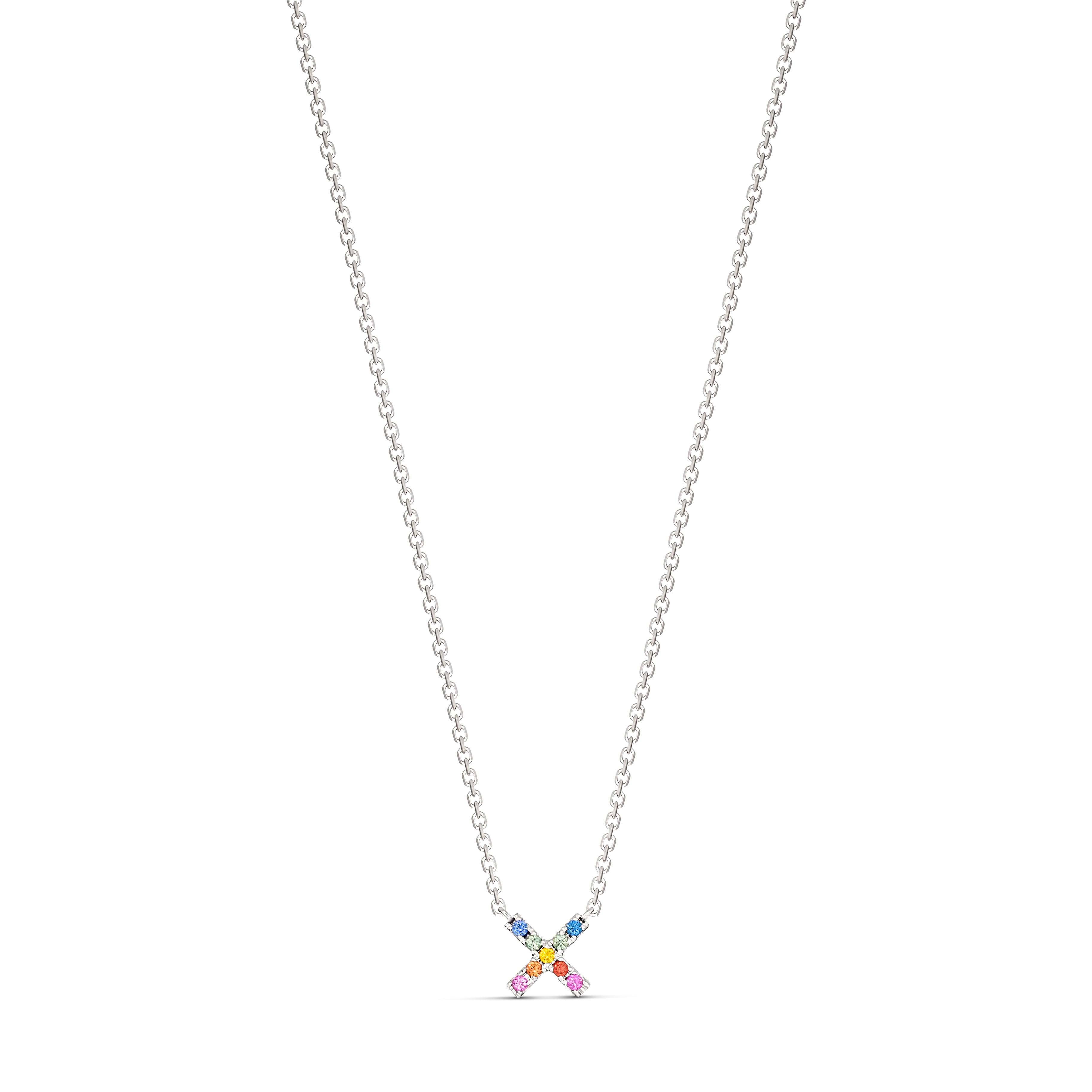 Icon Kiss Rainbow Necklace | Yellow Gold