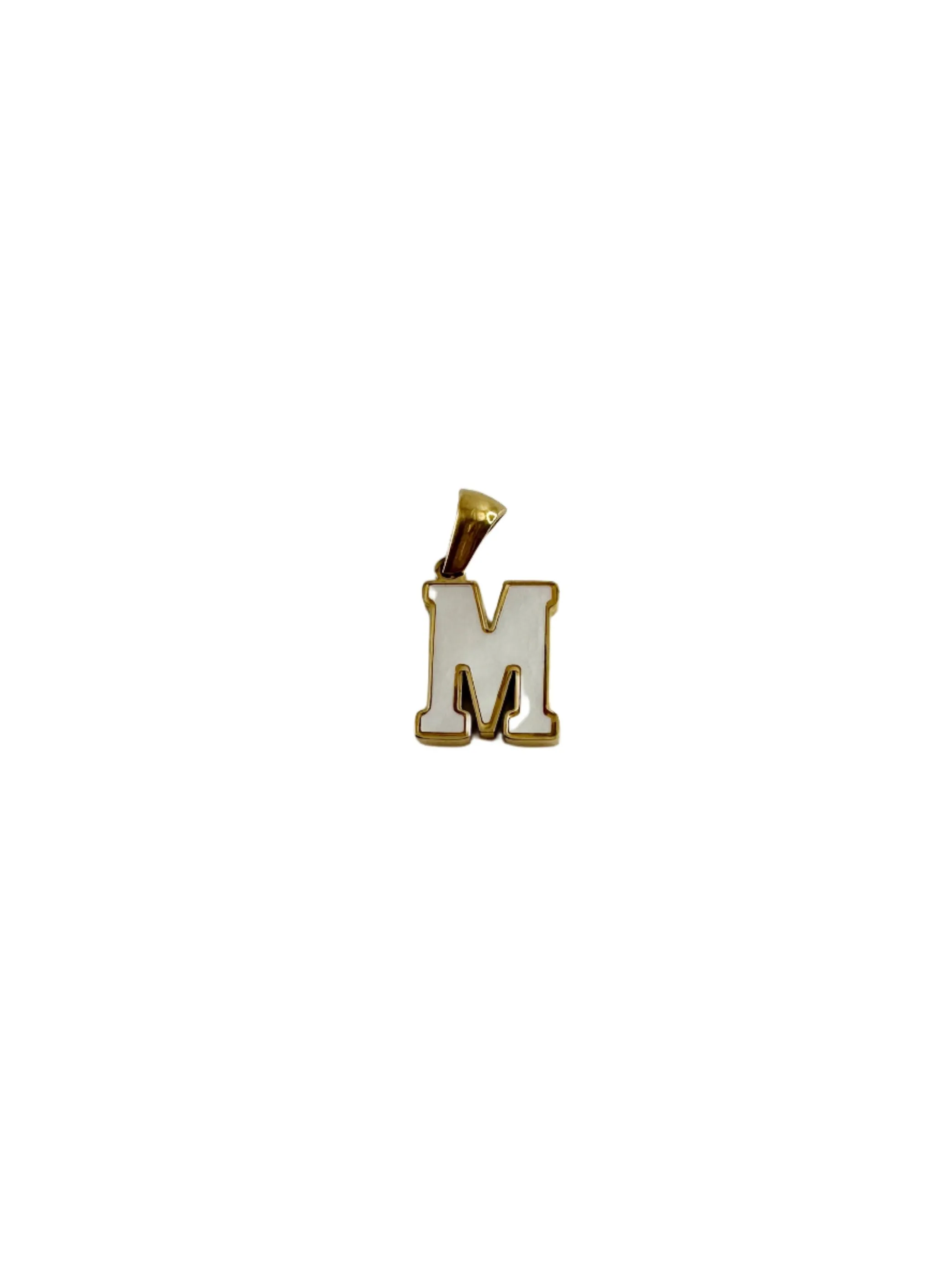 Initial Charm - Mother of Pearl Letters