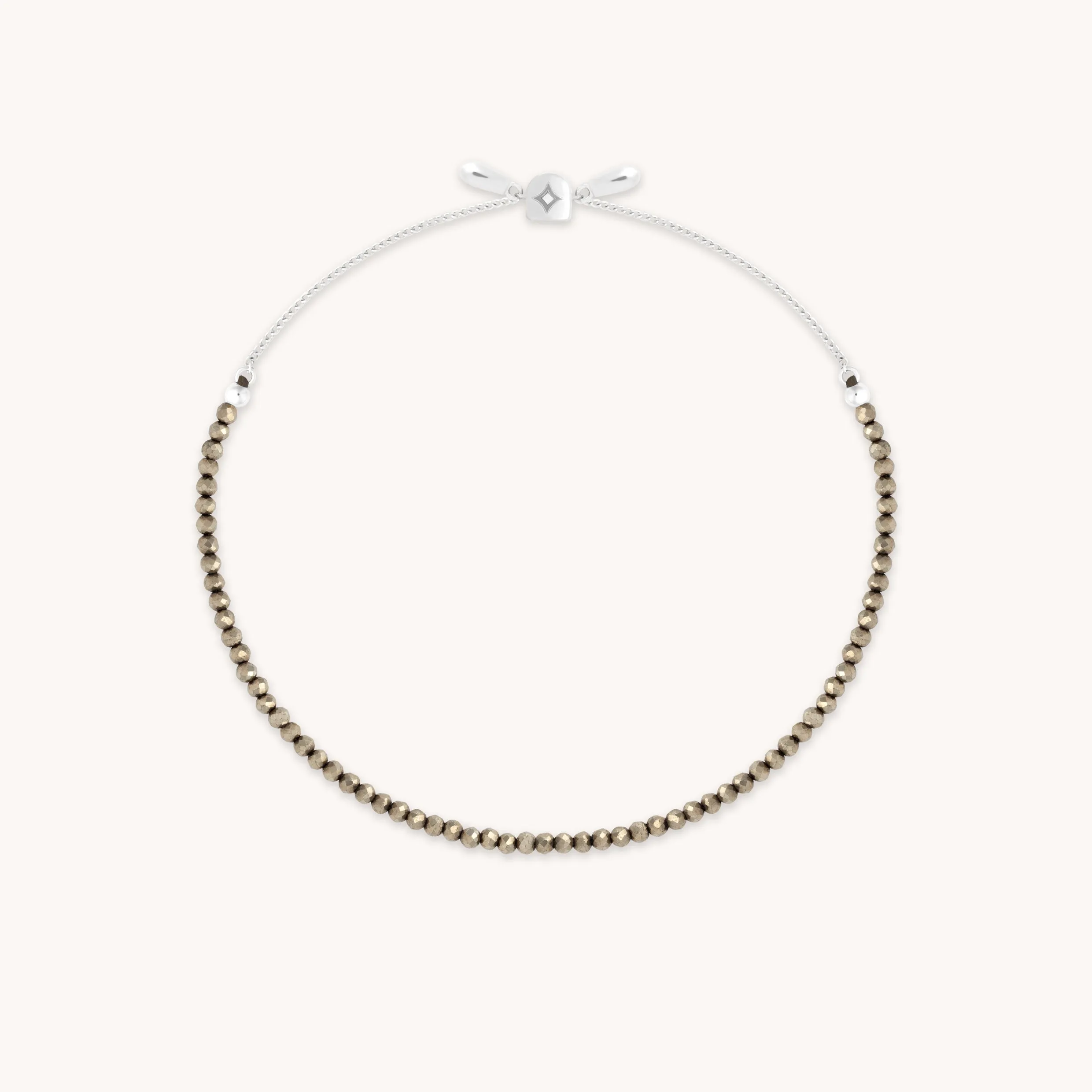 Ironstone Gemstone Bracelet in 9k White Gold