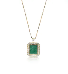 JADE SQUARE NECKLACE