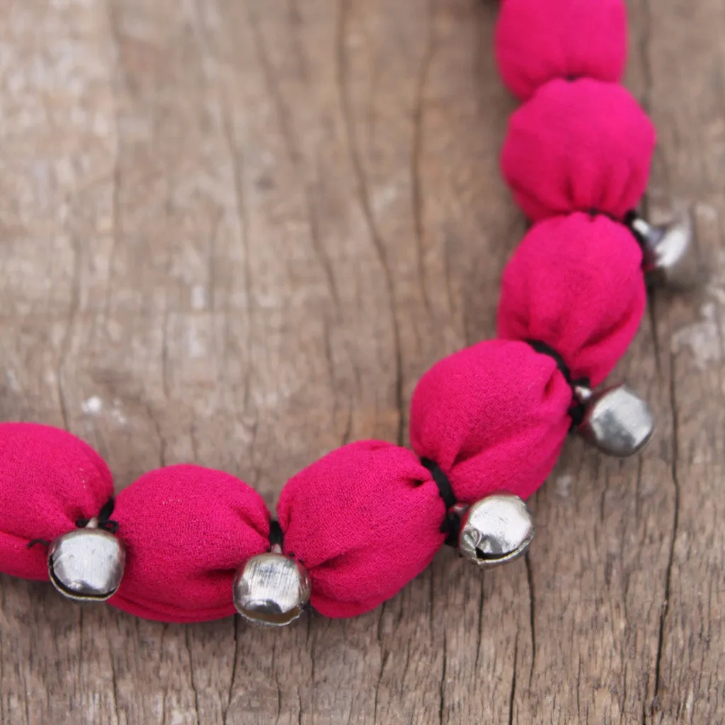 Jhanjher pink necklace
