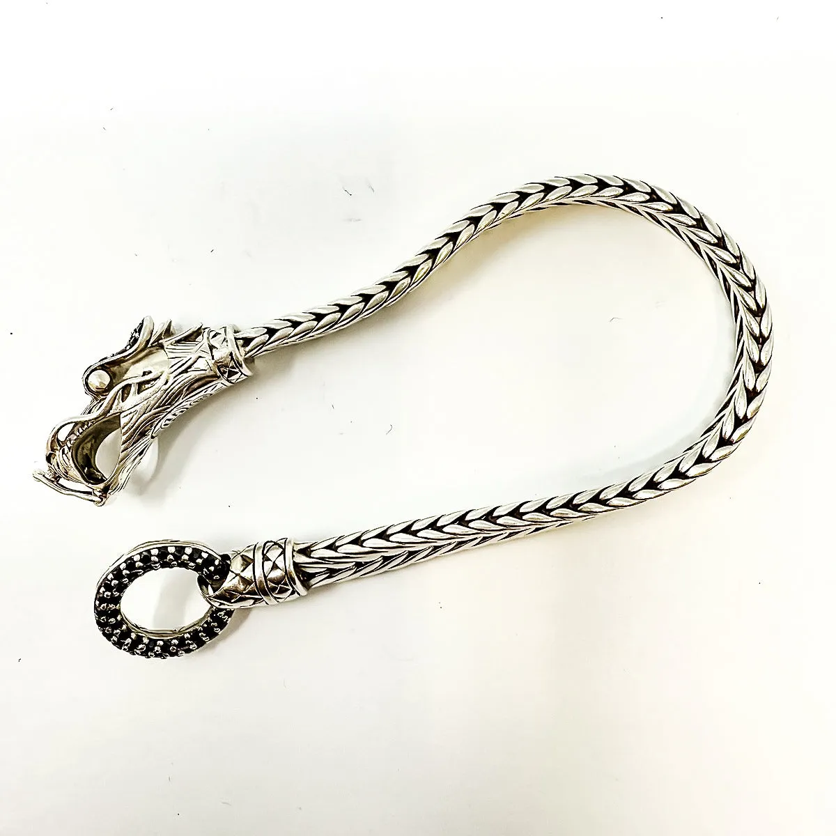 John Hardy Naga Dragon and Black Sapphire Bracelet