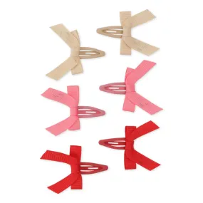 Konges Sløjd 6-Pack Hairclips Bow | Rose