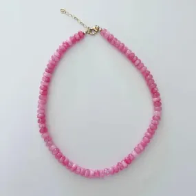 Liv James - Coastal Pink Jade Necklace