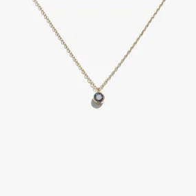 Lonely Sapphire Comet Necklace