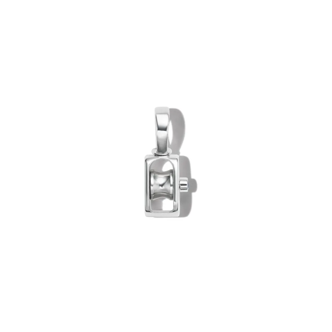 Marla Aaron Silver Sapphire Baby Pulley