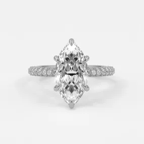Marquise Diamond Engagement Rings, Lab Grown
