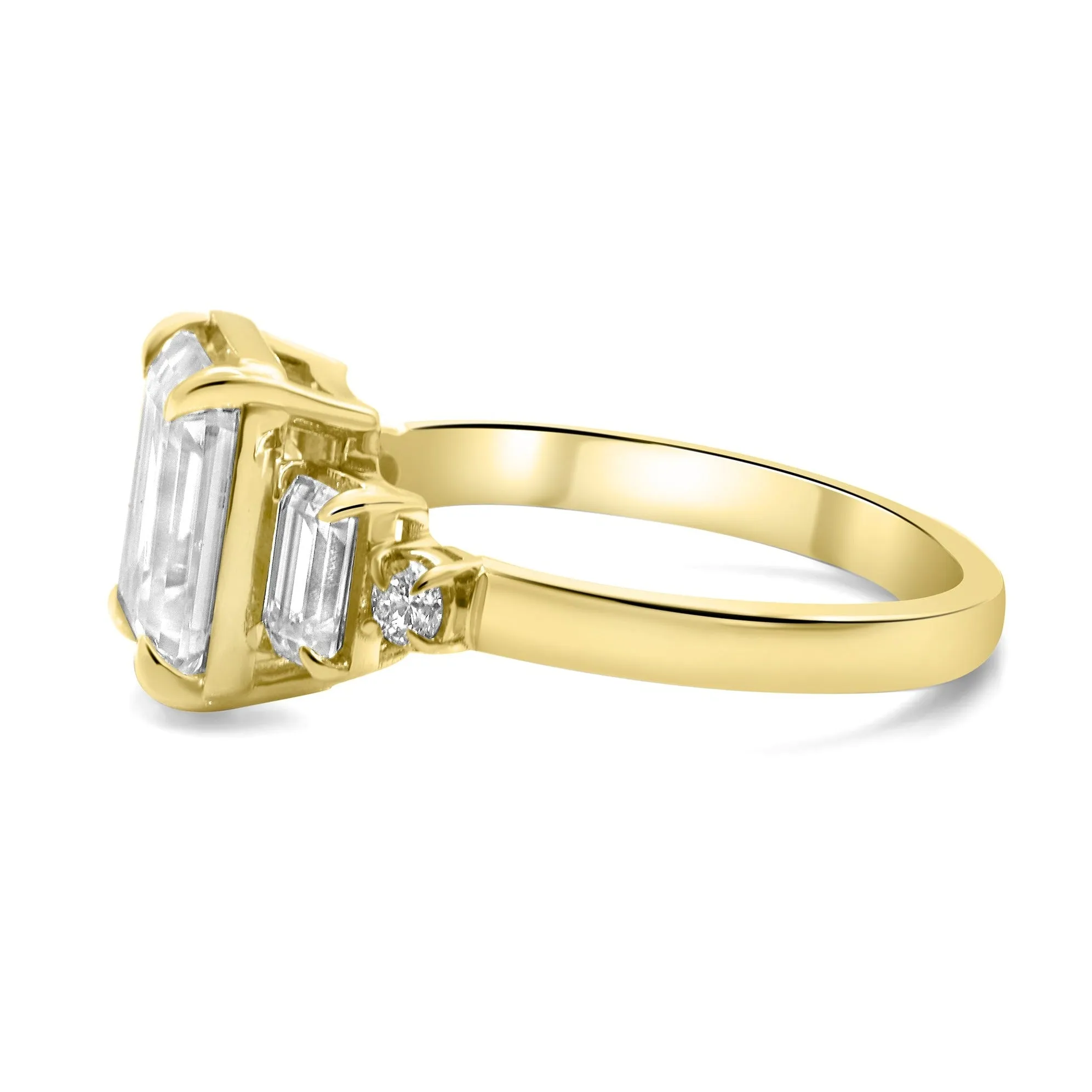 Megan | Emerald Moissanite Engagement Ring