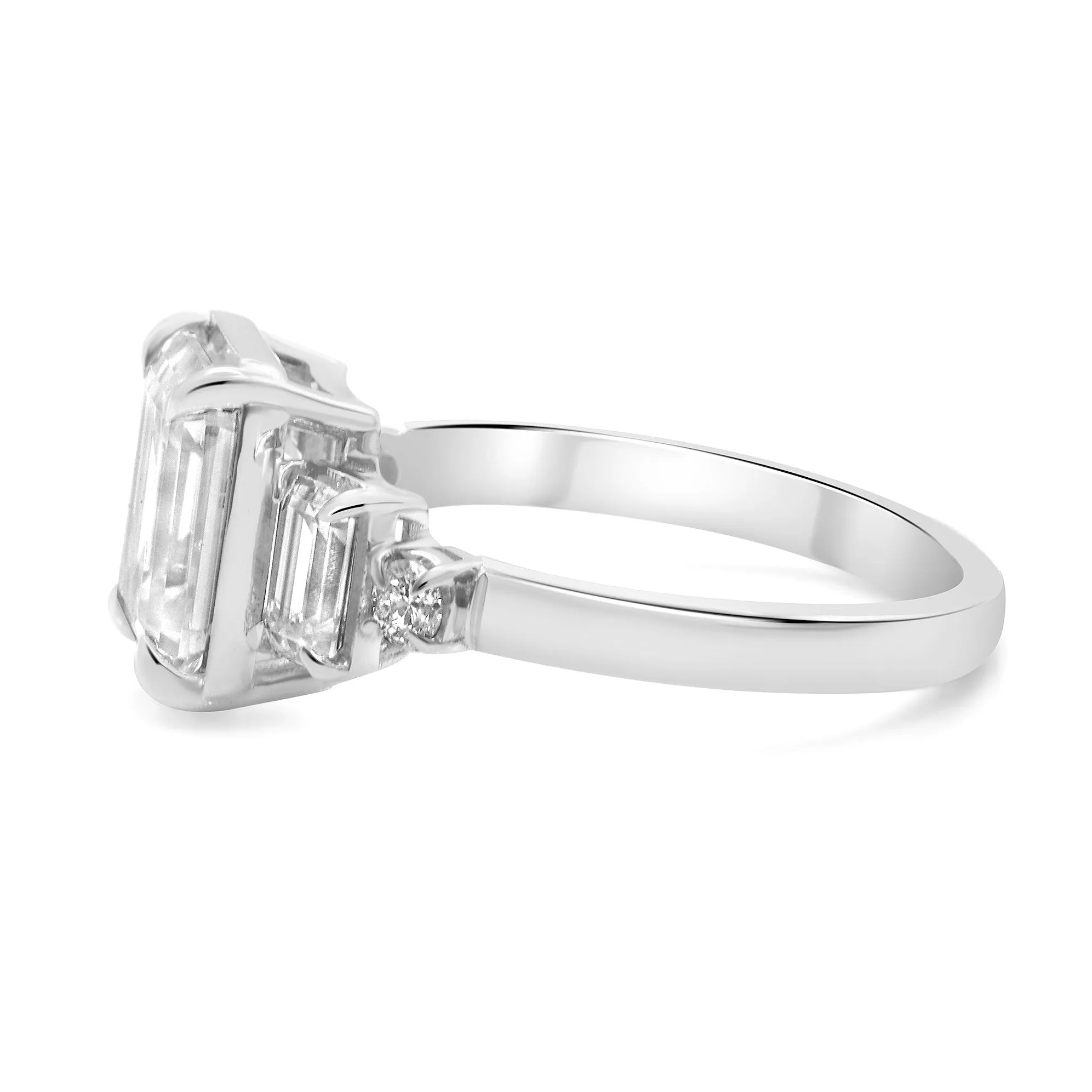 Megan | Emerald Moissanite Engagement Ring