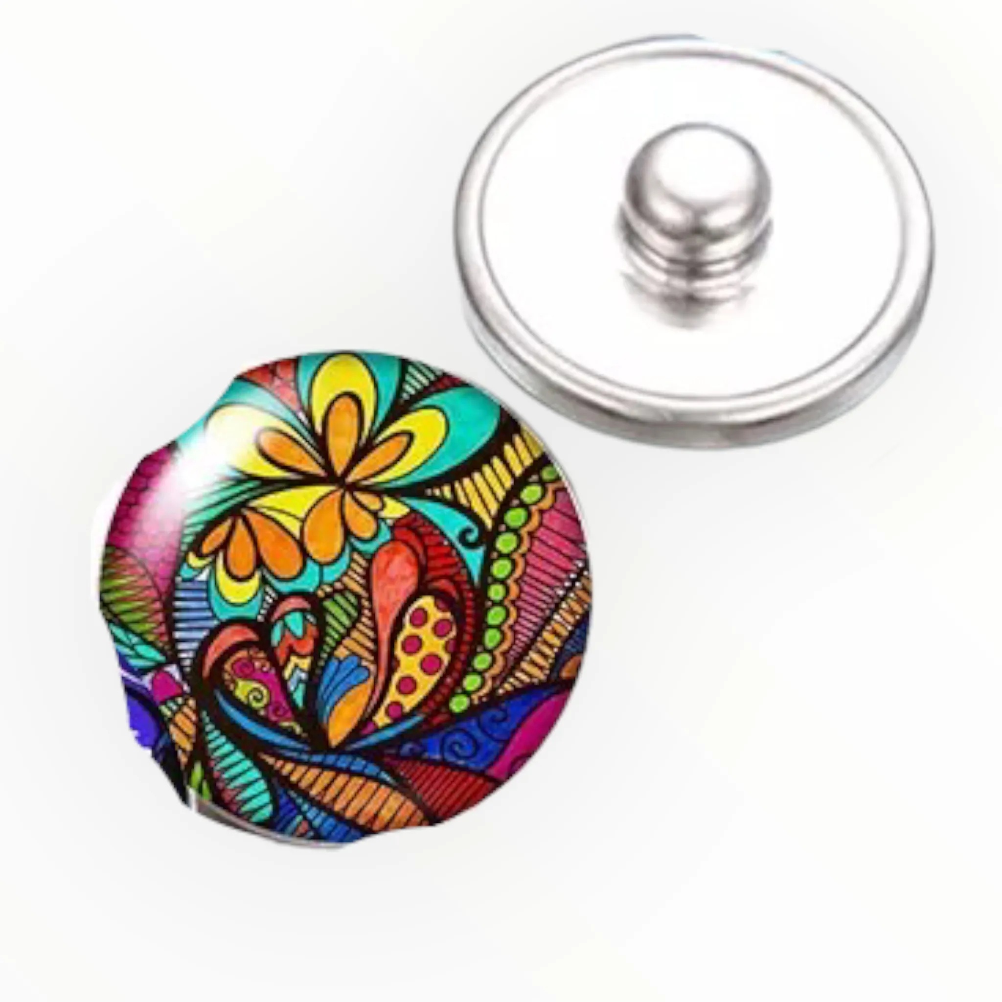 Metal Hairpin click / chunk button 0132