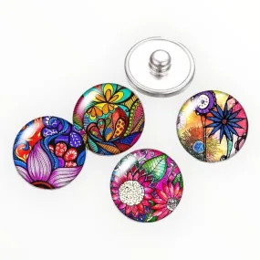 Metal Hairpin click / chunk button 0132