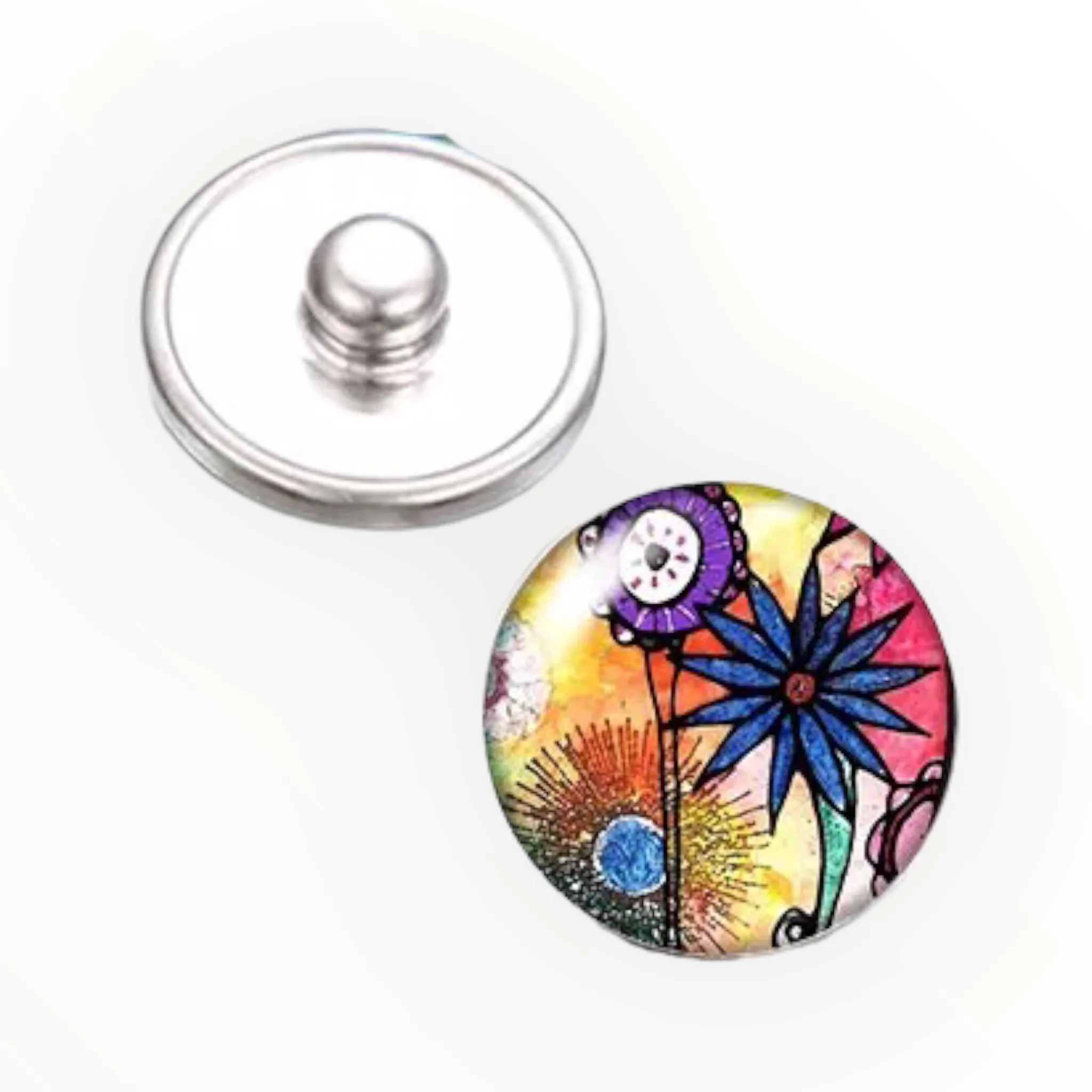 Metal Hairpin click / chunk button 0132