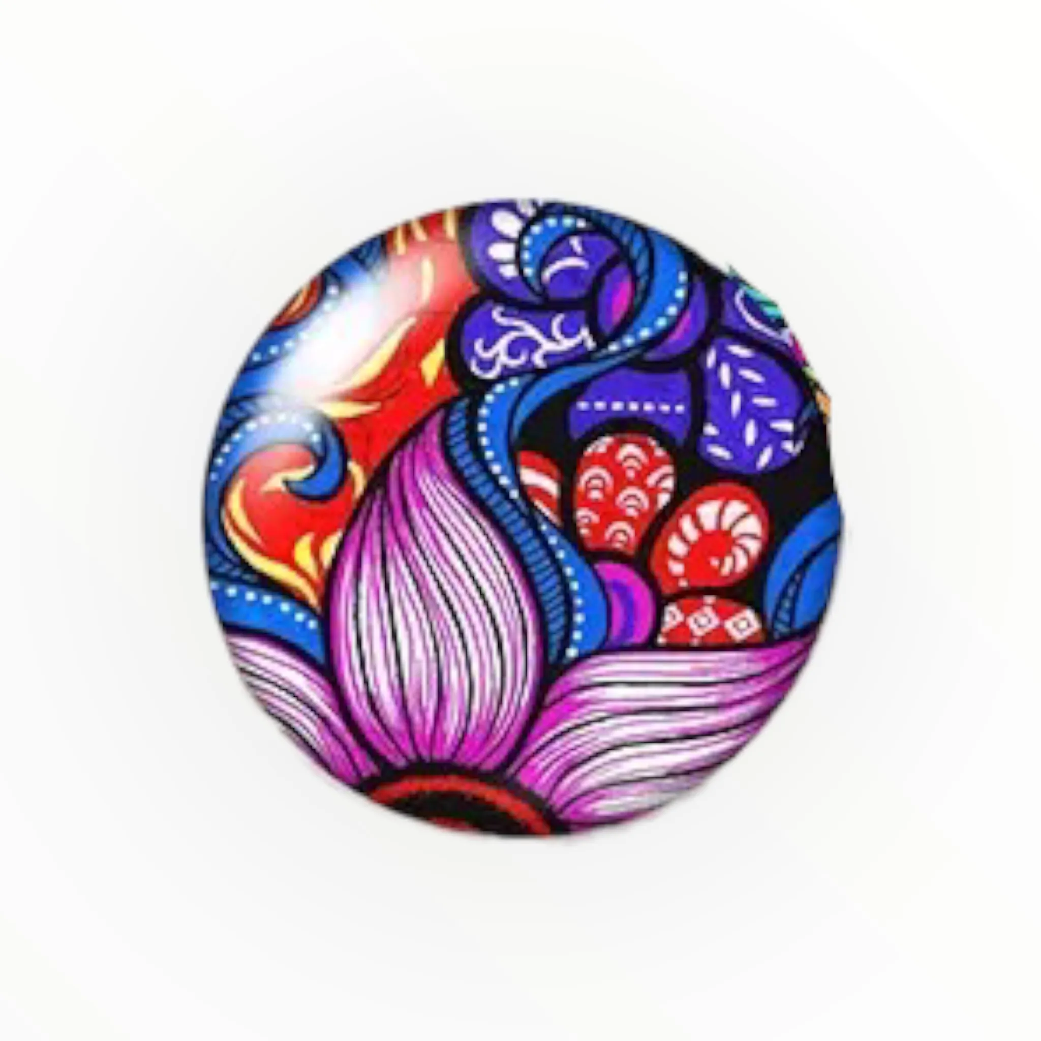 Metal Hairpin click / chunk button 0132
